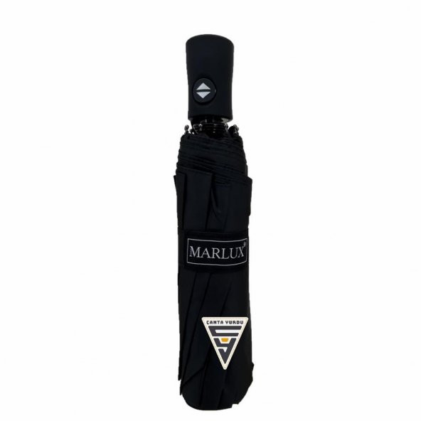 Marlux Plastik Saplı Tam Otomatik Şemsiye Siyah - 3