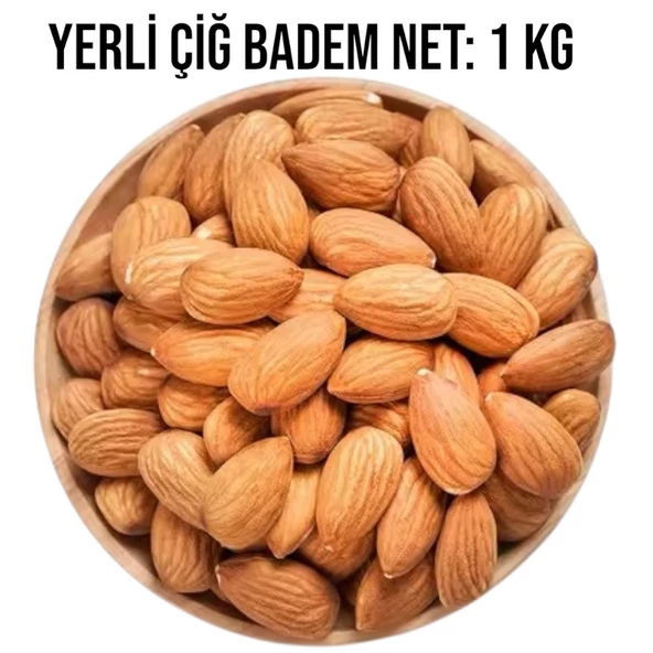 Çiğ Badem Yerli Yeni Mahsül 1 KG - 2