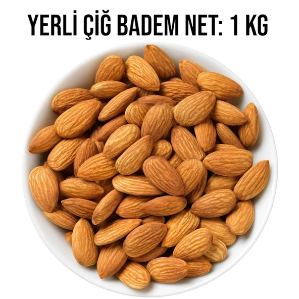 Çiğ Badem Yerli Yeni Mahsül 1 KG - 2