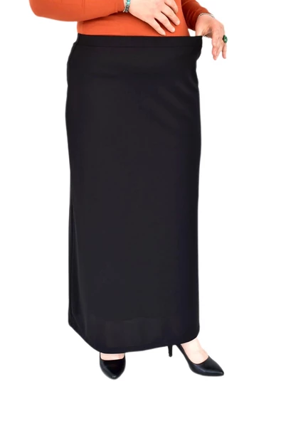 Kadın Uzun Lastikli Çan Etek BGL-ST03155 - Resim 11