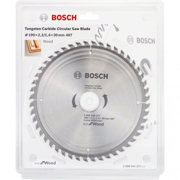 Bosch Sunta Daire Testere Optiline Eco 190*30mm 48 Diş