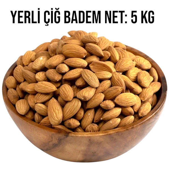 Çiğ Badem Yerli Yeni Mahsül 5 KG - 2
