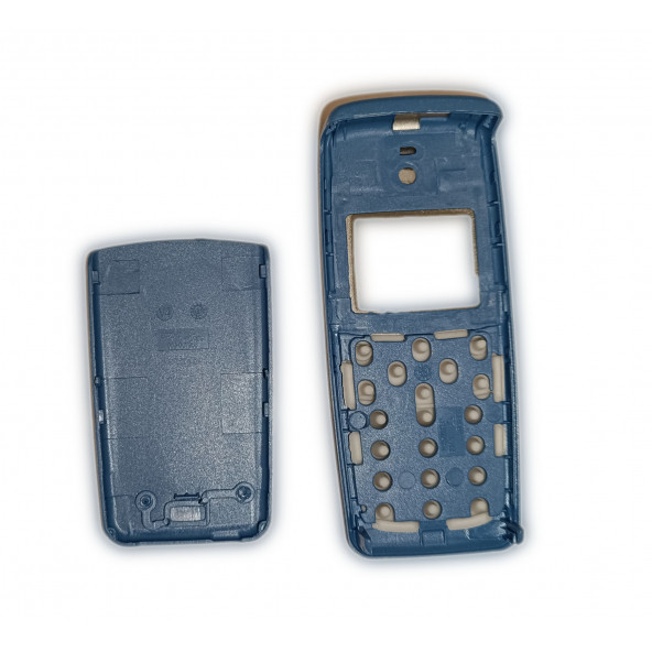 Nokia 1110i Kapak Nokia 1112 uyumlu Mavi Kapak ön Kapak Arka Kapak Tuş Takımı - Resim 3