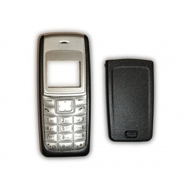 Nokia 1110i Kapak Nokia 1112 uyumlu Siyah Kapak ön Kapak Arka Kapak Tuş Takımı