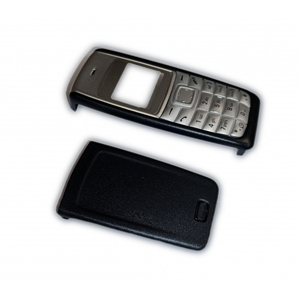 Nokia 1110i Kapak Nokia 1112 uyumlu Siyah Kapak ön Kapak Arka Kapak Tuş Takımı - 3