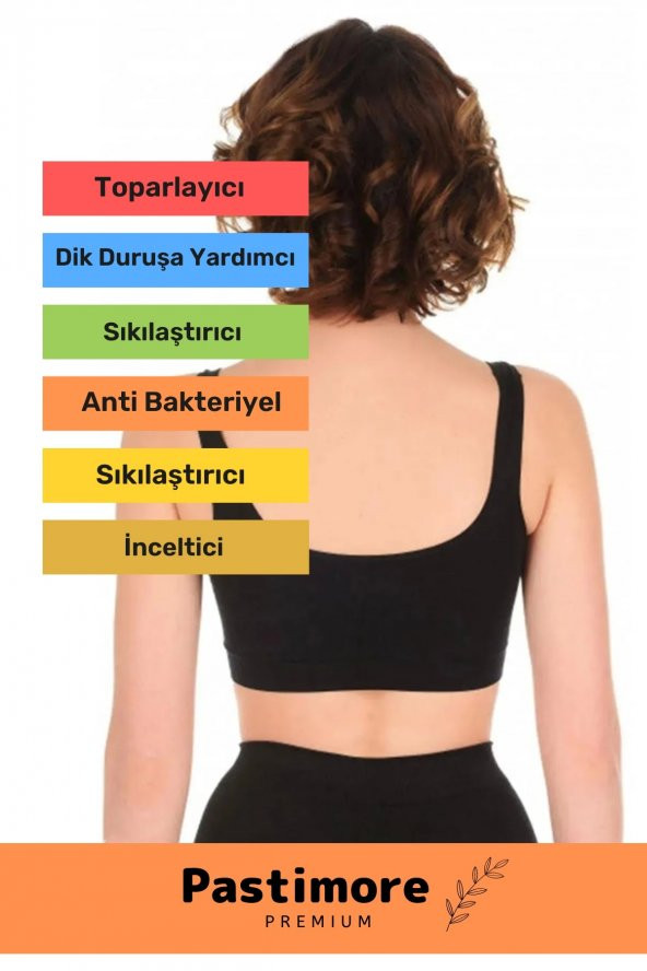 Özel Üretim Push Up Destekli Esnek Kumaş Pedli Kalın Geniş Askılı Kadın Büstiyer - 2