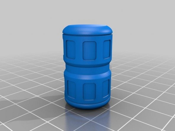Sci-Fi Depolama Tankları, Büyük (Scatter Terrain, 3 Tip) Plastik Aparat - 2