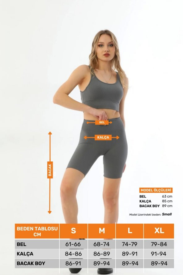Yeni Sezon Konfor Modeli Yüksek Bel Toparlayıcı Sıkılaştırıcı Fitilli Dizüstü Tayt ve Büstiyer - 3
