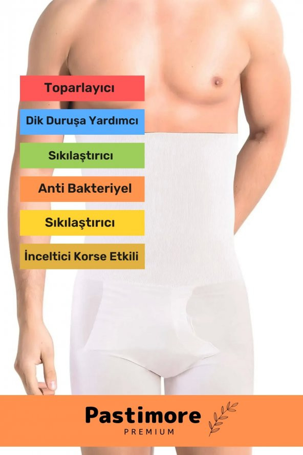 Özel Üretim Göbek Düzleştirici Toparlayıcı Sıkılaştırıcı Bel İnceltici Erkek Duble Boxer Korse - 2