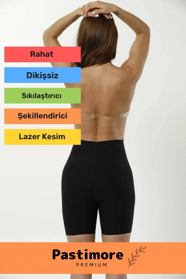 Özel Üretim İz Yapmayan Kesmeyen Şekillendirici Dayanıklı Lazer Kesim 2 Beden Incelten Hayalet Korse - 2