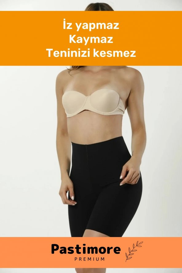 Özel Üretim İz Yapmayan Kesmeyen Şekillendirici Dayanıklı Lazer Kesim 2 Beden Incelten Hayalet Korse - 4