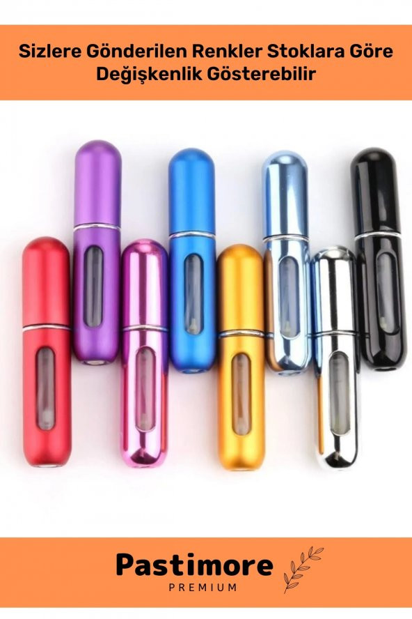 Parfüm Şişesinden Doldurulabilir Taşınabilir Çanta Içi Mini Cep Parfüm Şişesi 5 ml x 3 Adet - 5