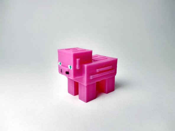 Minecraft Domuz Ve Keychain Plastik Aparat