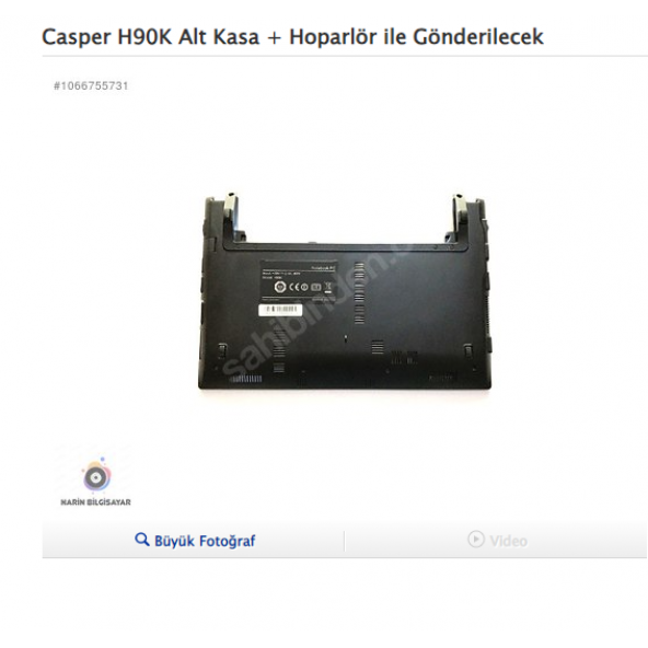 Casper H90K Alt Kasa + Hoparlör ile Gönderilecek