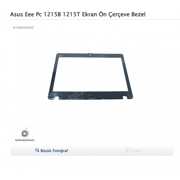 Asus Eee Pc 1215B 1215T Ekran Ön Çerçeve Bezel