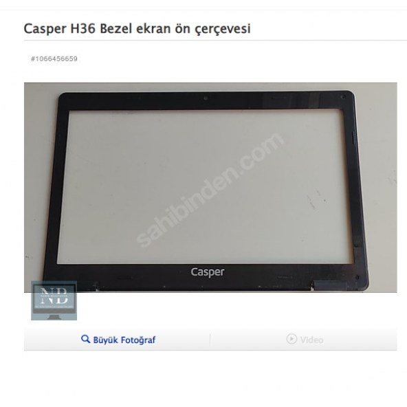 Casper H36 Bezel ekran ön çerçevesi
