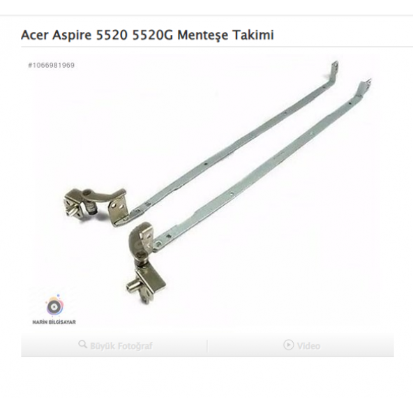 Acer Aspire 5520 5520G Menteşe Takimi