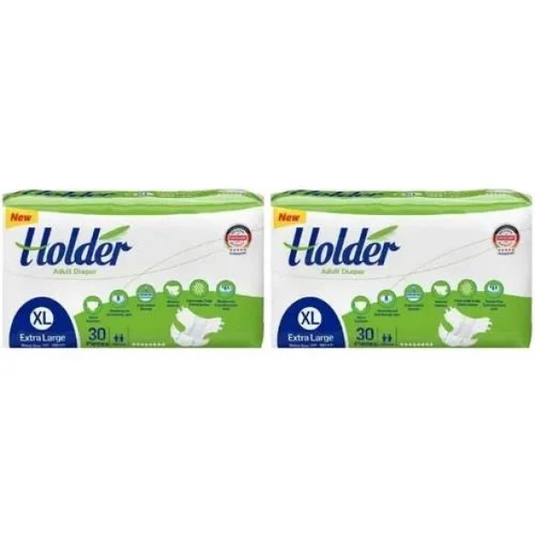 Holder 120x160 cm 60 Adet Extra Büyük Belbantlı Yetişkin Hasta Bezi