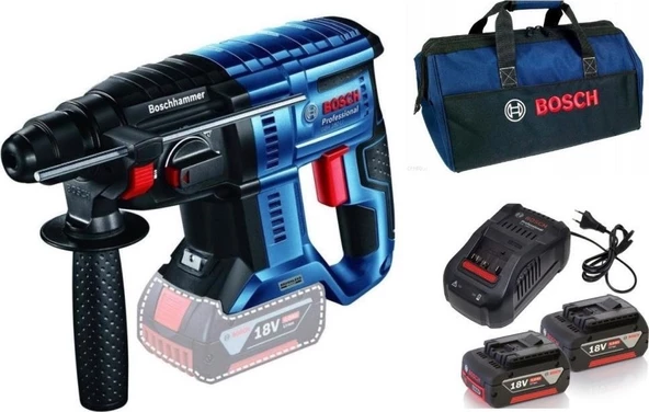 Bosch Gbh 180 2 x 5 Amper Akülü Kırıcı Delici Seti 2 Joule
