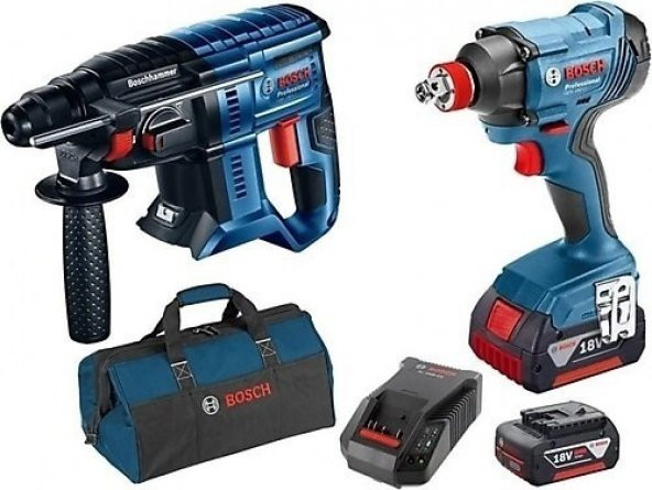 Bosch Gdx 180-LI Somun Sıkma + Gbh 180-LI Kırıcı Delici + Akü Seti + Çanta Hediyeli