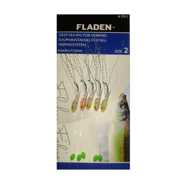 F1279-2 Fladen Sabiki Lumi Shrimp Kanca No:2 5li Lüfer Palamut Levrek Çaparisi ürün görseli 1