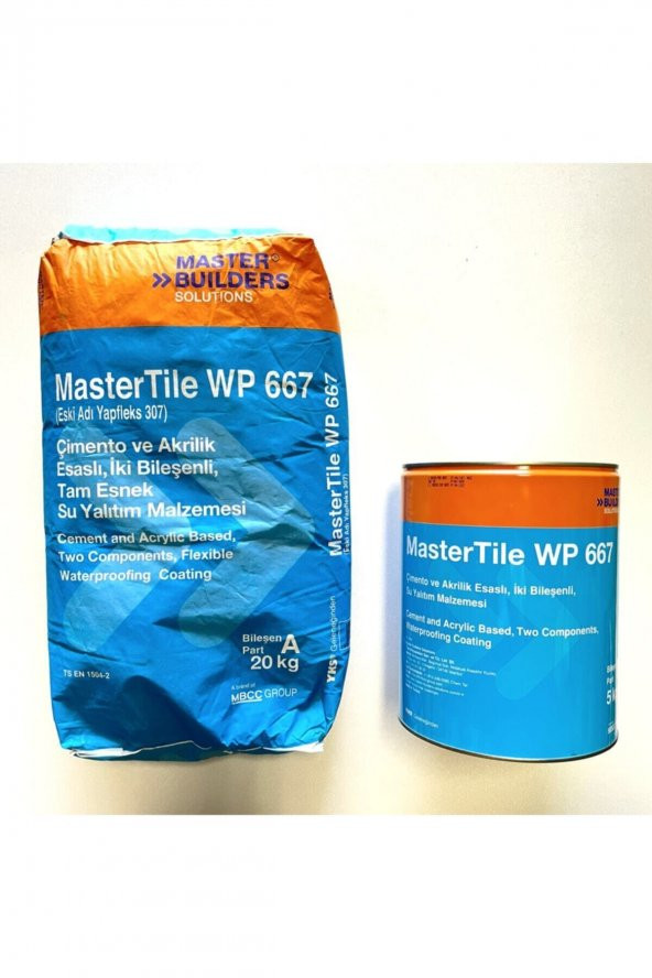 BASF MasterTile WP 667 Yarı Elastik Su Yalıtım Malzemesi 25Kg Set