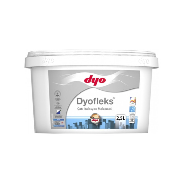 DYO DYOFLEX 2.5 Lt Beyaz Çatı İzolasyon Malzemesi