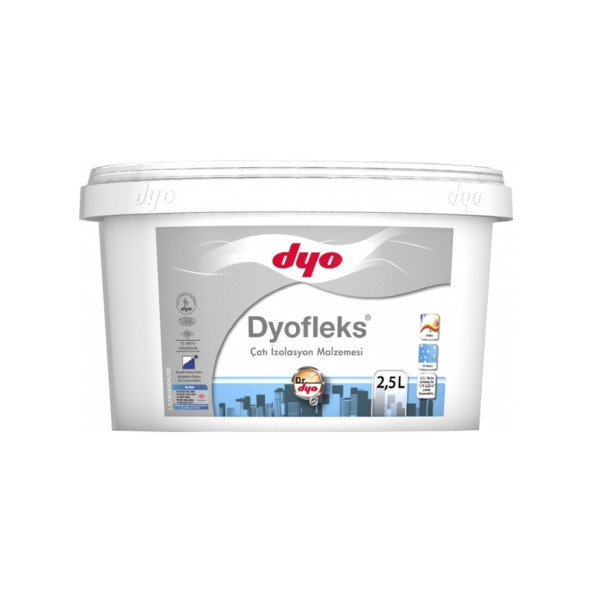 DYO DYOFLEX 2.5 Lt Beyaz Çatı İzolasyon Malzemesi - 3