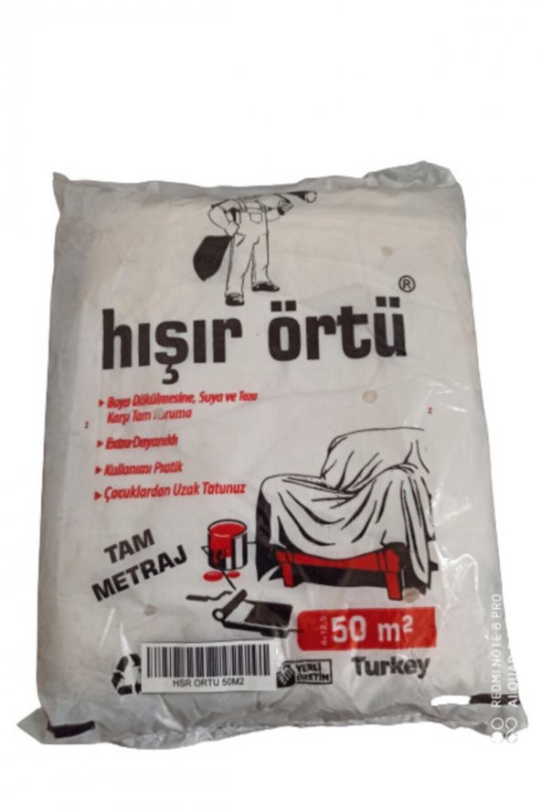 Dyo Hışır Örtü 50Mt2 Pratik Örtü Ev Boya Temizlik Örtüsü - 1
