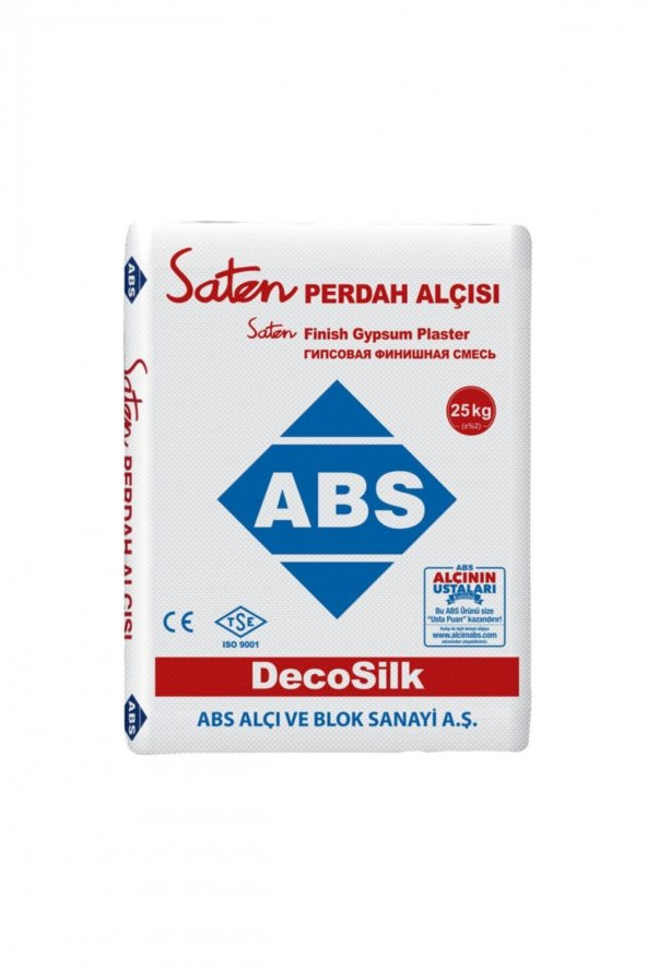 Abs Saten Alçı Perdah Alçısı  15 kg