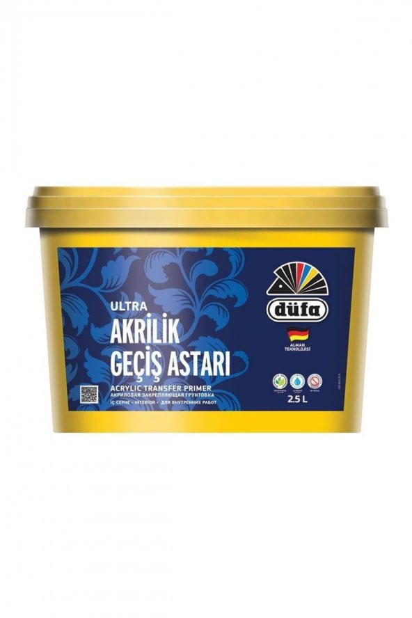 Düfa Iç Cephe Ultra Akrilik Geçiş Astarı 2.5 Litre