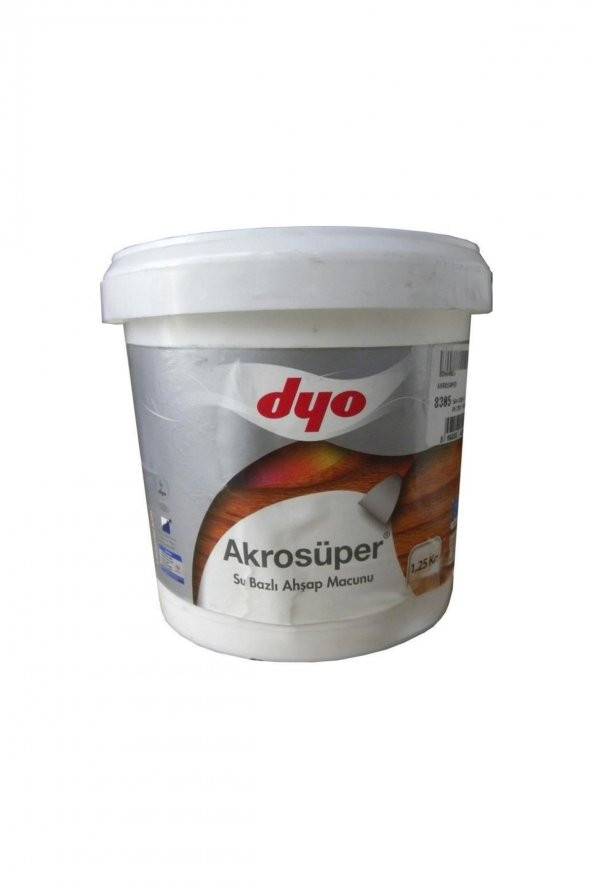 Dyo Akrosüper Ahşap Macunu 1,25 Kg( (mdh))