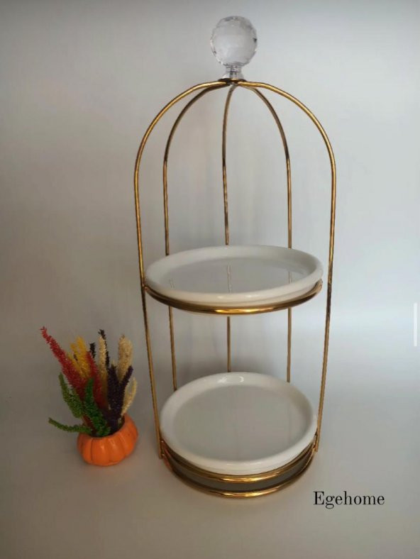 İki Katlı Kafes Küçük Sunumluk - 2