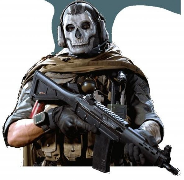 Simon Ghost Riley, Görev Çağrısı Modern Savaş / Warzone (Kowy Tarafından) Plastik Aparat - 2
