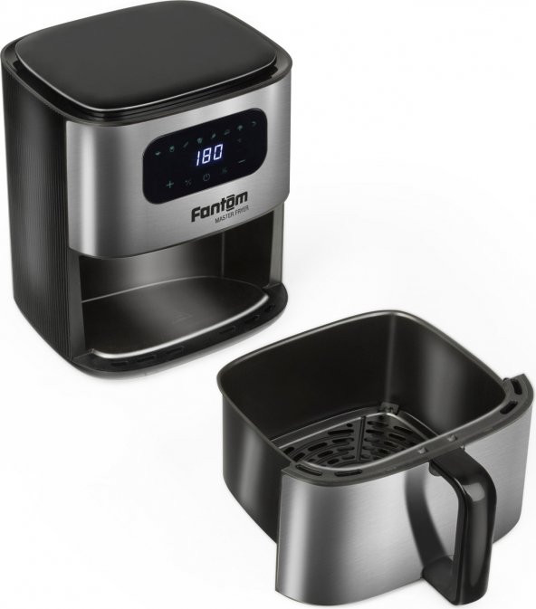 Fantom AF5000  Yağsız Hava Fritözü - Fritöz Airfryer (Inox ) (8683684381201) - 6