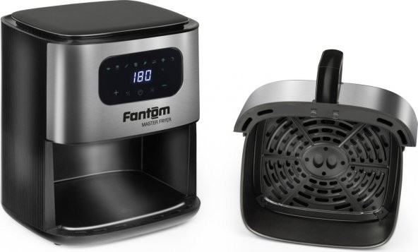 Fantom AF5000  Yağsız Hava Fritözü - Fritöz Airfryer (Inox ) (8683684381201) - 8