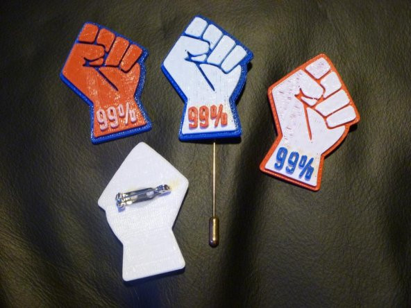 Occupy Duvar Sokak Pin Plastik Aparat - 4