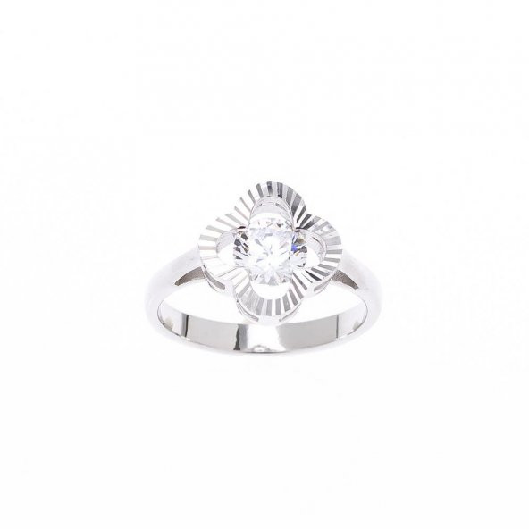 Yonca Model 6 mm Zirkon Taşlı 925 Ayar Gümüş Üçlü Kadın Takı Seti - 4