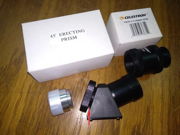 Celestron Nexstar 4Se Teleskop Üzerinde 45 Derece Prizması İçin Bir Burç Plastik Aparat