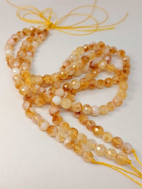 Sitrin Taşı Faset Kesim Dizi 8mm (42550) - Resim 3