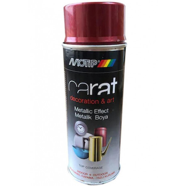 MOTİP METALİK KIRMIZI SPREY BOYA 400 ML