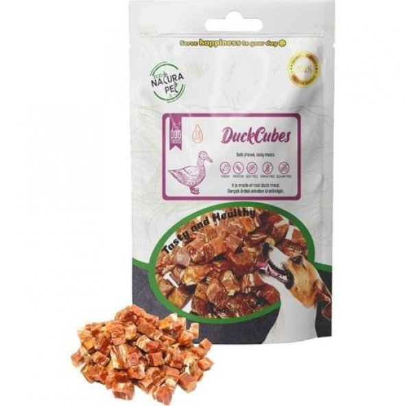 Eco Natura Pet Duck Cubes Yumuşak Ördekli Küp Köpek Ödülü 100 Gr