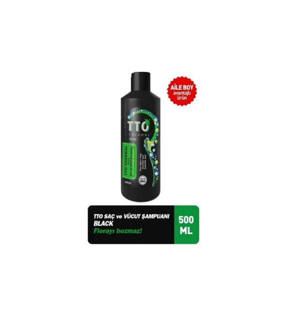 TTO KEPEK & YAĞLI SAÇ ŞAMPUAN BLACK 500 ML