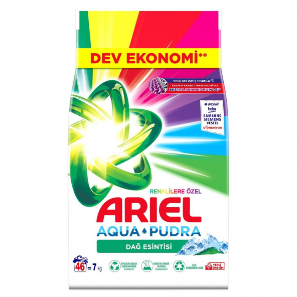 Ariel %100 Original Renklilere Özel Dağ Esintisi 7 kg