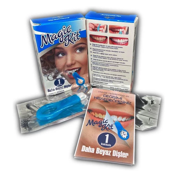 Magic Kit Diş Lekesi Temizleyici Diş Beyazlatıcı +5 Yedek Silgi X 3 Adet - 5