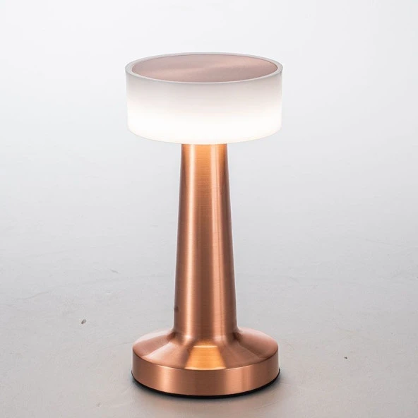 Rose Gold Dokunmatik 3 Kademeli LED Masa Lambası - 1