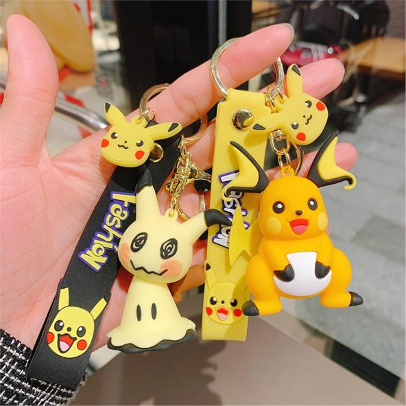 Pokemon Pikachu Anahtarlık Ve Çanta Aksesuarı  - 3