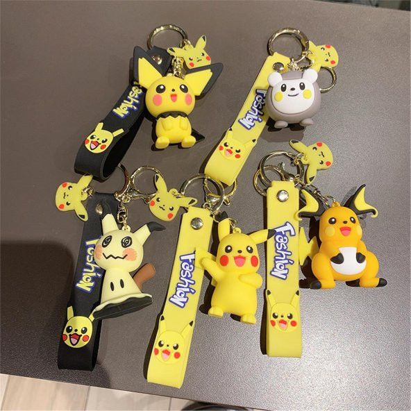 Pokemon Pikachu Anahtarlık Ve Çanta Aksesuarı  - 5