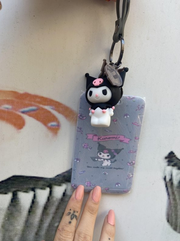 Kuromi Silikon Kartlık Anahtarlık - 4