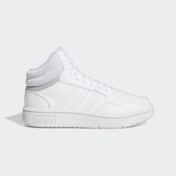 Adidas CZ0222 Hoops 3.0 Mid Lifestyle Kadın Günlük Beyaz Spor ve Basketbol Ayakkabısı